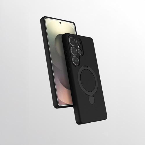 Galaxy S25 Ultra Kılıf M-safe Şarj Özellikli Standlı Zore Samara Kapak