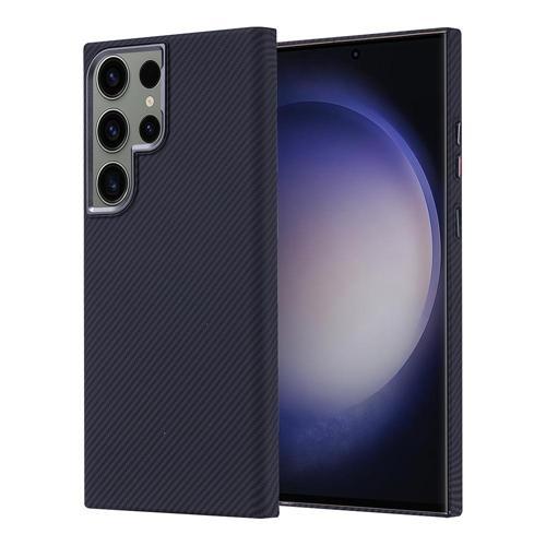 Galaxy S23 Ultra Kılıf M-safe Şarj Özellikli Karbon Fiber Görünümlü Zore Nekst Kapak