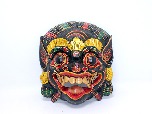 Duvara Asmalı Renkli Maske Taru Merta-3 (22 Cm)