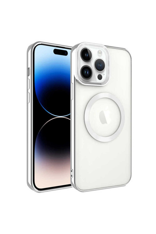 Apple İphone 14 Pro Kılıf Magsafe Wireless Şarj Özellikli Setro Silikon Kapak
