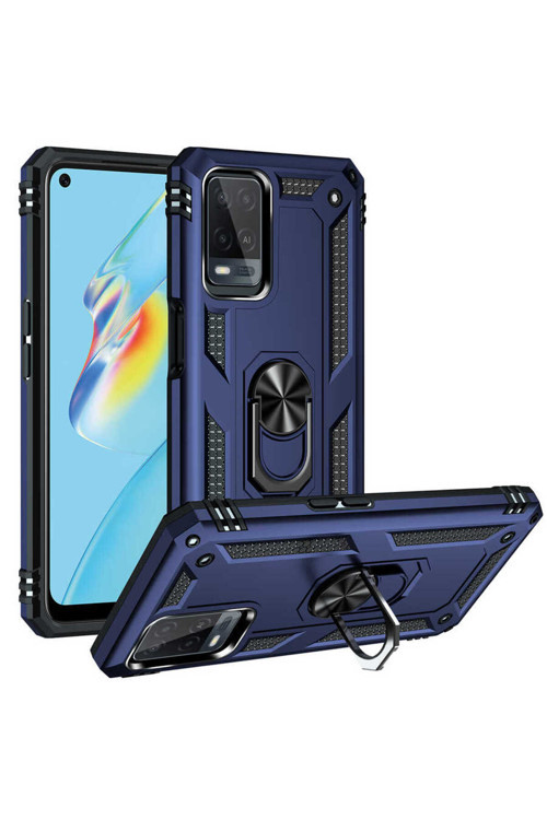 Oppo A54 4G Kılıf Vega Zırh Tank Tam Koruma Kapak + Kablo Koruyucu + Ekran Koruyucu