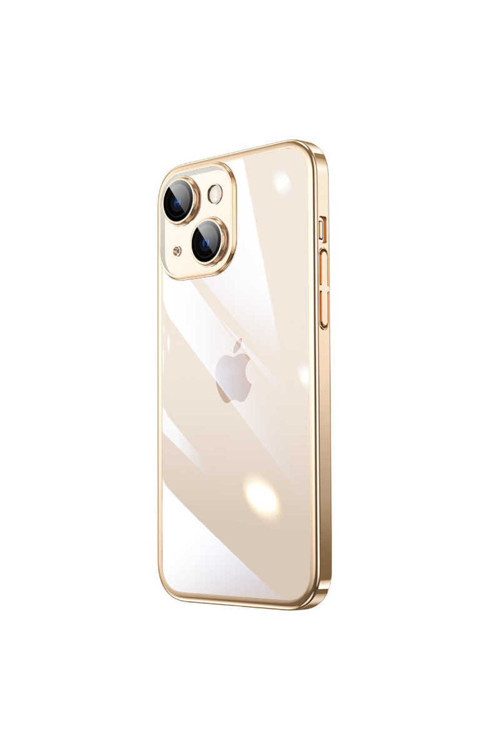 Apple İphone 14 Kılıf Sert Pc Renkli Çerçeveli Riksos Kapak
