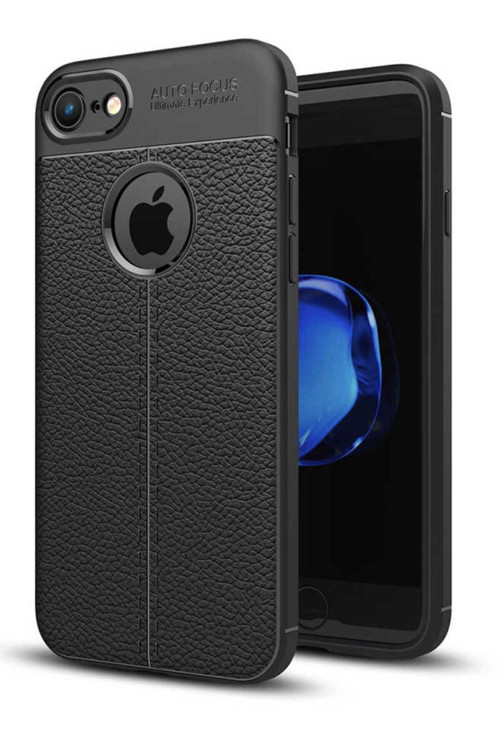 Apple İphone Se 2020 Kılıf Deri Görünümlü Silikon Zr-Niss