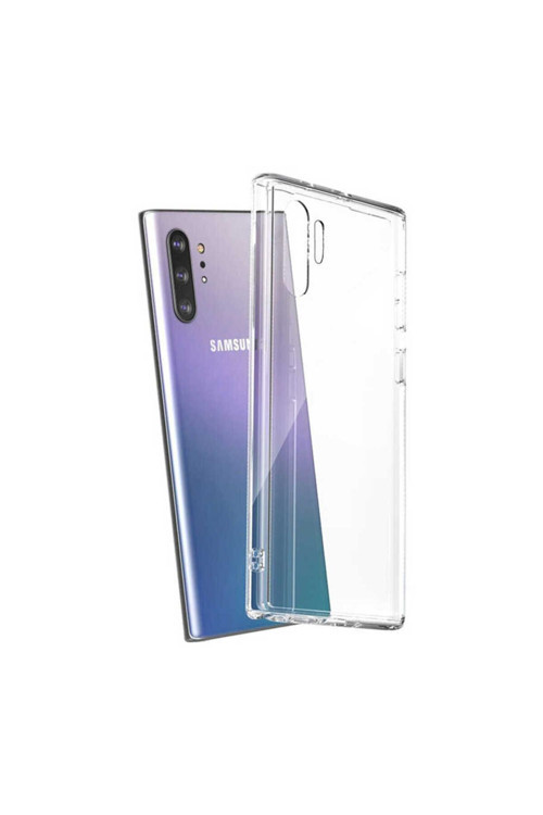Galaxy Note 10 Plus Uyumlu Kılıf Şeffaf İnce Esnek Silikon Kılıf Süper