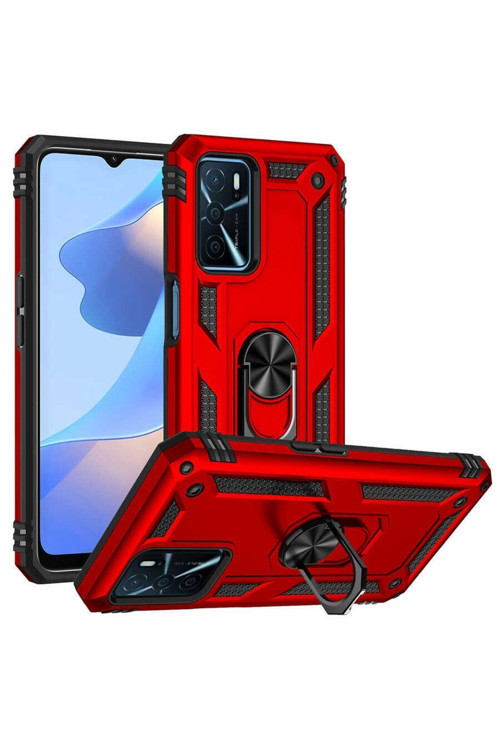 Oppo A16 Kılıf Vega Zırh Tank Tam Koruma Kapak + Kablo Koruyucu + Ekran Koruyucu