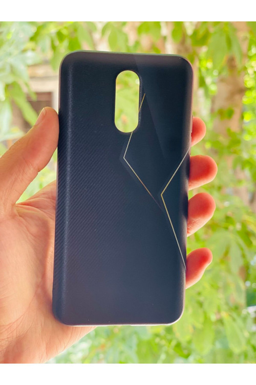 Lg Q7 Kılıf Black Line Desenli Baskılı Silikon