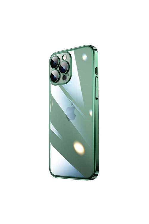 Apple İphone 14 Pro Kılıf Sert Pc Renkli Çerçeveli Riksos Kapak