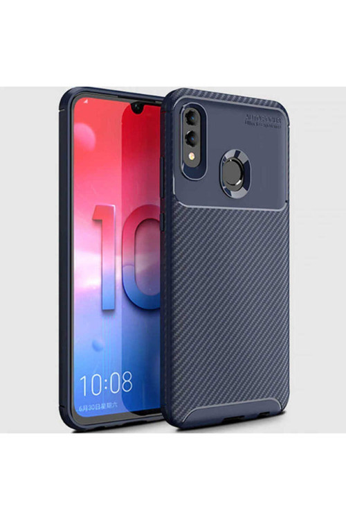 Huawei P Smart 2019 Kılıf Karbon Görünümlü Silikon Zr-Negro