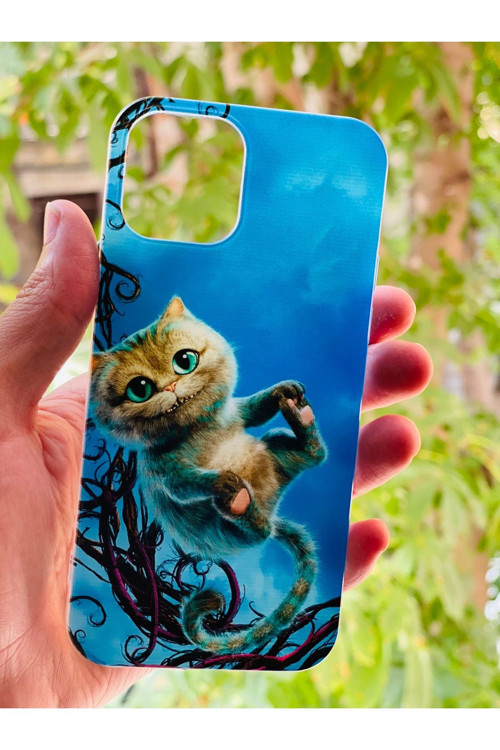 İphone 12 / 12 Pro Uyumlu Kılıf Kedi Desenli Baskılı Silikon