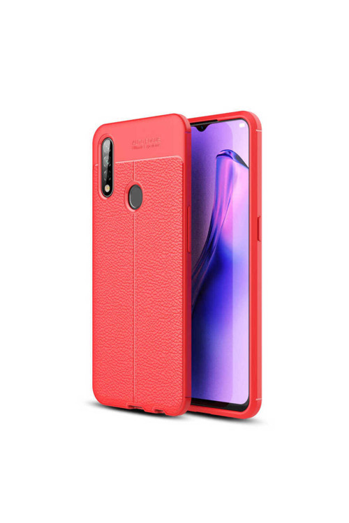 Oppo A31 Kılıf Deri Görünümlü Silikon Zr-Niss