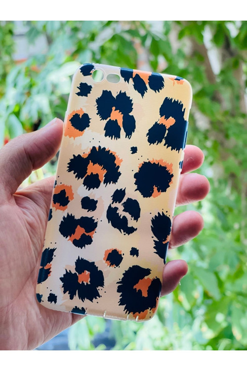 İphone 6 / 6S Kılıf Leopar Desenli Baskılı Silikon
