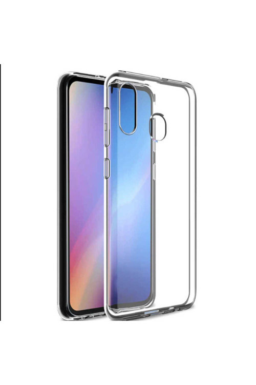 Samsung Galaxy A20 Uyumlu Kılıf Şeffaf İnce Esnek Silikon Kılıf Süper