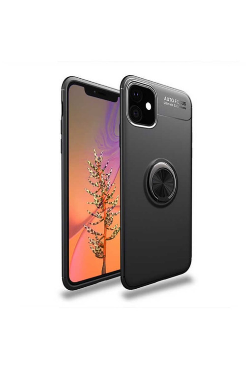 Apple Iphone 11 Kılıf Ravel Yüzüklü Silikon Kapak