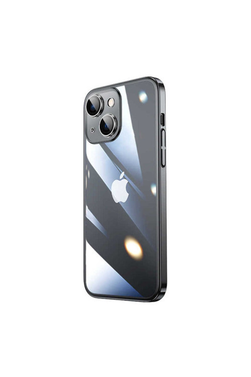 Apple İphone 13 Kılıf Sert Pc Renkli Çerçeveli Riksos Kapak