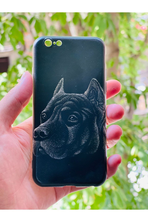İphone 6 / 6S Uyumlu Asil Köpek Desenli Baskılı Silikon