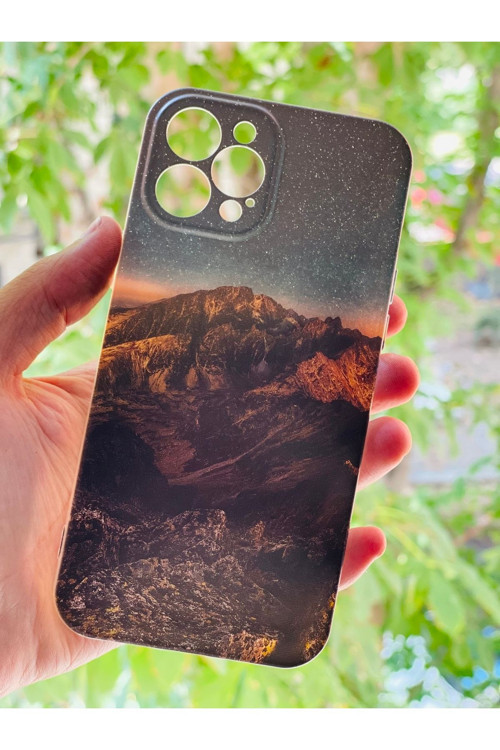 İphone 12 Pro Max Kılıf Dağ Desenli Baskılı Silikon