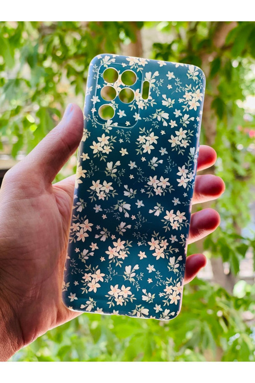 Oppo Reno 5 Lite Kılıf Çiçek Desenli Baskılı Silikon