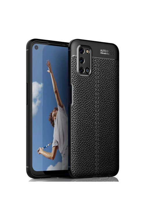 Oppo A72 Kılıf Deri Görünümlü Silikon Zr-Niss