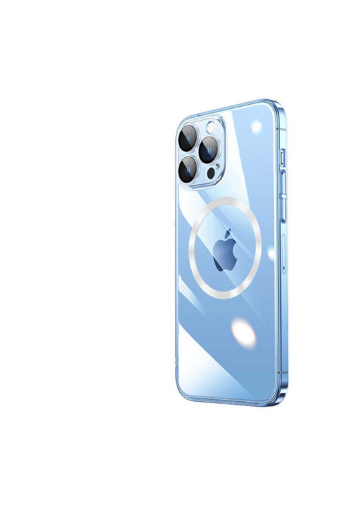 Apple İphone 13 Pro Max Kılıf Wireless Şarj Özellikli Sert Pc Riksos Magsafe Kapak