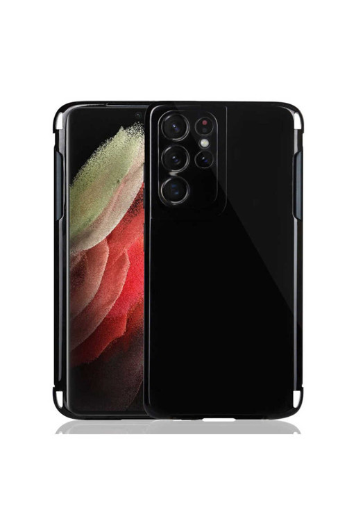 Galaxy S21 Ultra Uyumlu Kılıf Şeffaf İnce Esnek Silikon Kılıf Süper