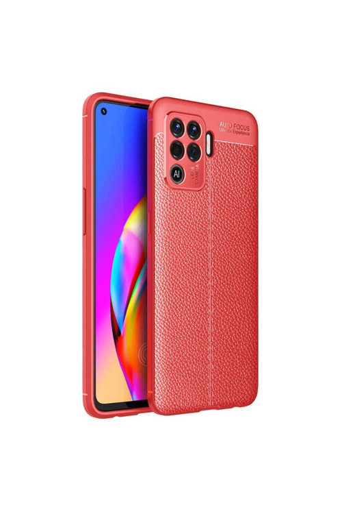 Oppo Reno 5 Lite Kılıf Deri Görünümlü Silikon Zr-Niss