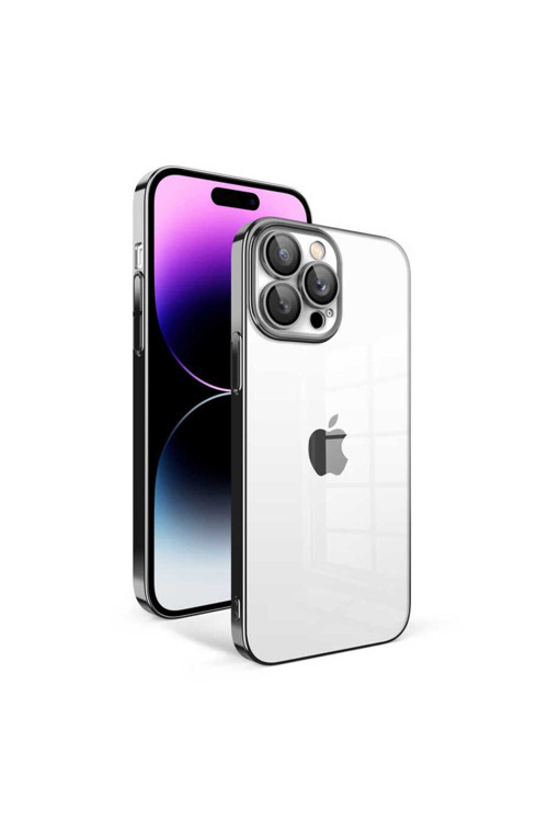 Apple İphone 14 Pro Max Kılıf Kamera Korumalı Renkli Çerçeveli Kapak Zr-Garaj