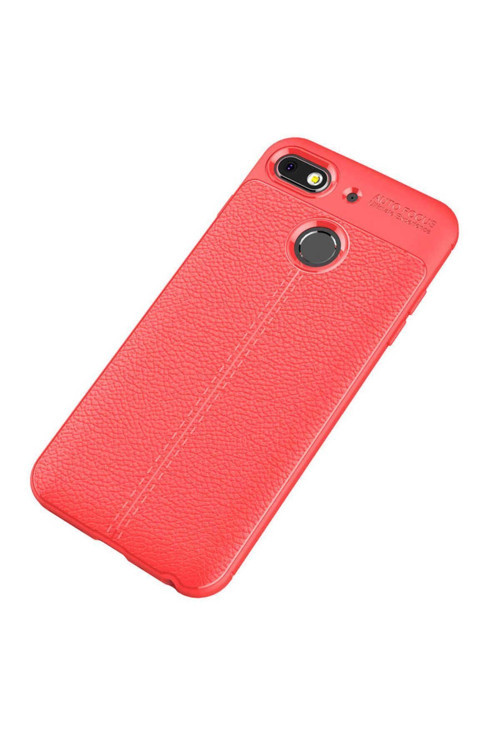 General Mobile Gm 8 Go Kılıf Deri Görünümlü Silikon Zr-Niss