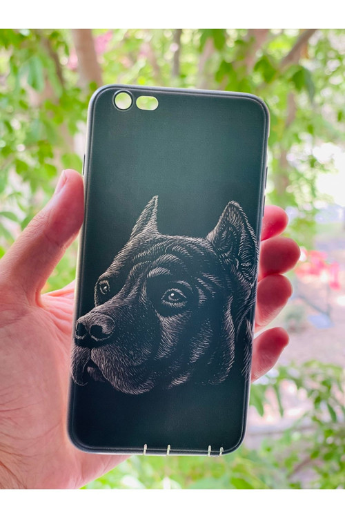 İphone 6 Plus / 6S Plus Uyumlu Kılıf Asil Köpek Desenli Baskılı Silikon