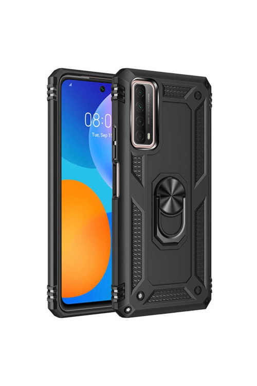 Huawei P Smart 2021 Kılıf Vega Zırh Tank Tam Koruma Kapak + Kablo Koruyucu + Ekran Koruyucu