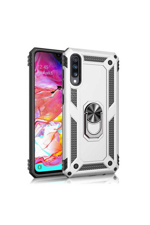 Samsung Galaxy A30S Kılıf Vega Zırh Tank Tam Koruma Kapak + Kablo Koruyucu A++
