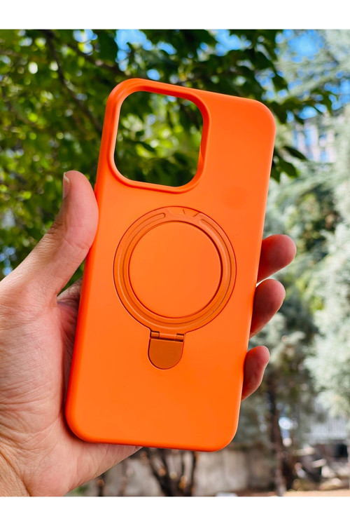 Apple İphone 16 Pro Max Kılıf Mgsafe Özellikli Standlı Pastel Renkler Azn-Reggal
