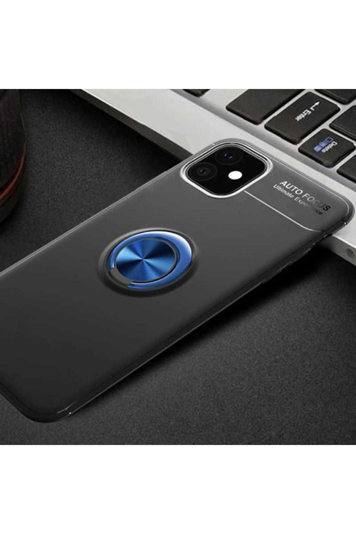 Apple İphone 11 Kılıf Ravel Yüzüklü Silikon Kapak