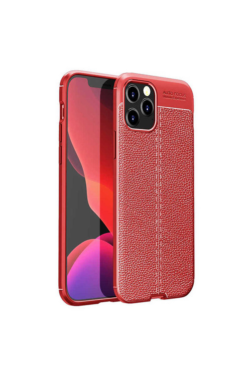Apple İphone 12 Pro Max Kılıf Deri Görünümlü Silikon Zr-Niss
