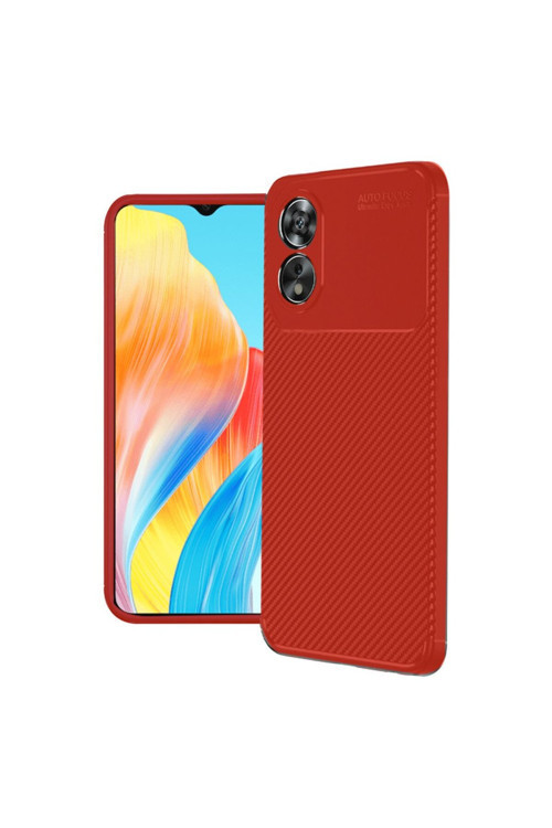 Oppo A38 Kılıf Karbon Görünümlü Silikon Kılıf Azn-Karbon