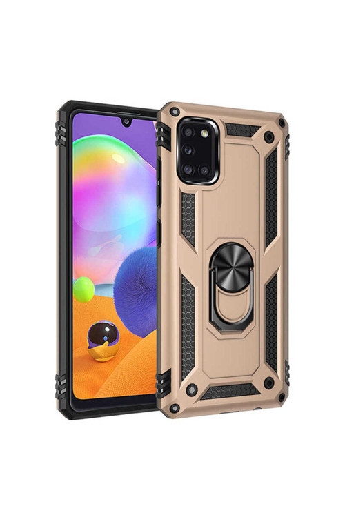 Samsung Galaxy A31 Kılıf Vega Zırh Tank Tam Koruma Kapak + Kablo Koruyucu A++