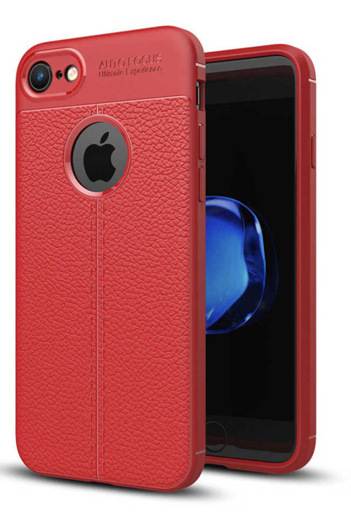 Apple İphone 6 Plus Kılıf Deri Görünümlü Silikon Zr-Niss