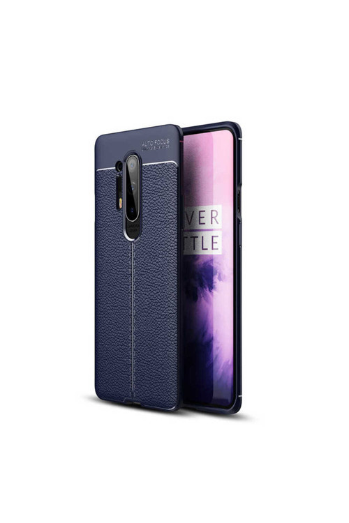 One Plus 8 Pro Kılıf Deri Görünümlü Silikon Zr-Niss