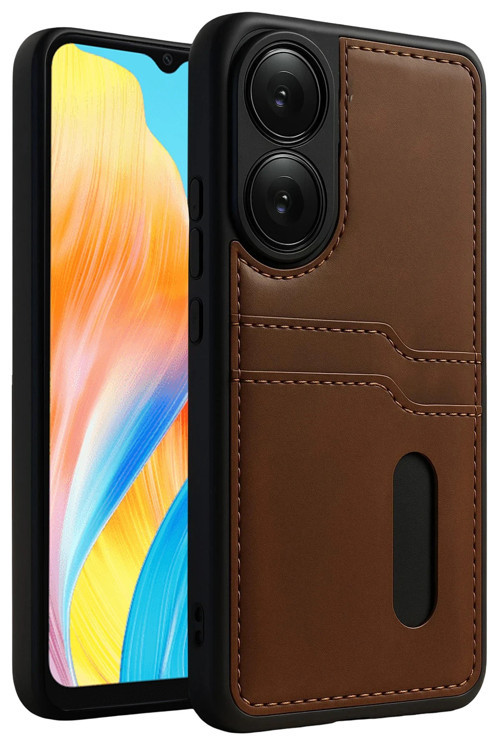 Oppo A38 Kılıf Kartlıklı Silikon Kapak Azn-Sara