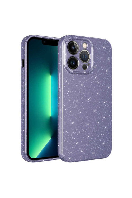 Apple İphone 12 Pro Max Kılıf Kamera Korumalı Simli Zr-Koton
