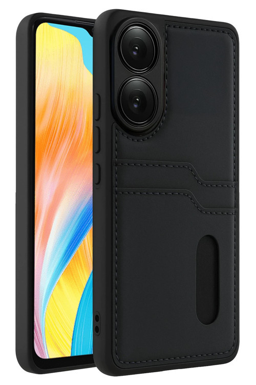 Oppo A38 Kılıf Kartlıklı Silikon Kapak Azn-Sara