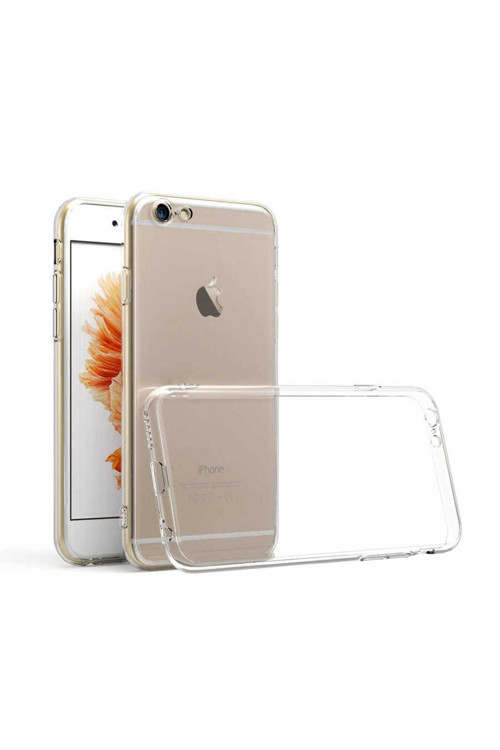 Apple İphone 6S Kılıf Şeffaf İnce Esnek Silikon Kılıf Süper