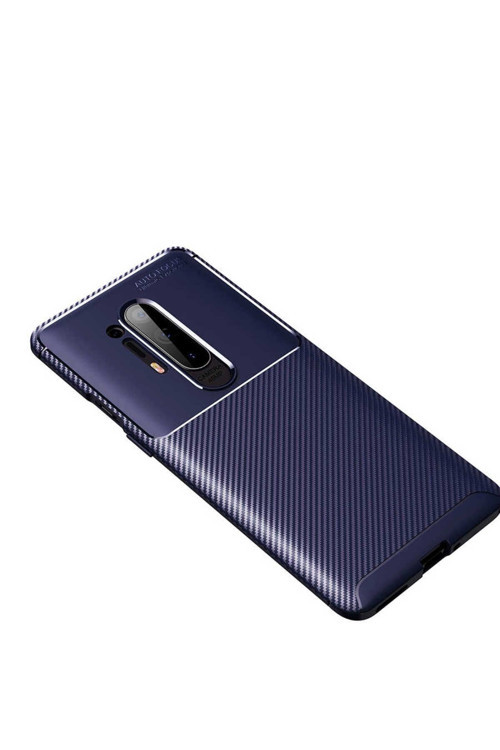 One Plus 8 Pro Kılıf Karbon Görünümlü Silikon Zr-Negro