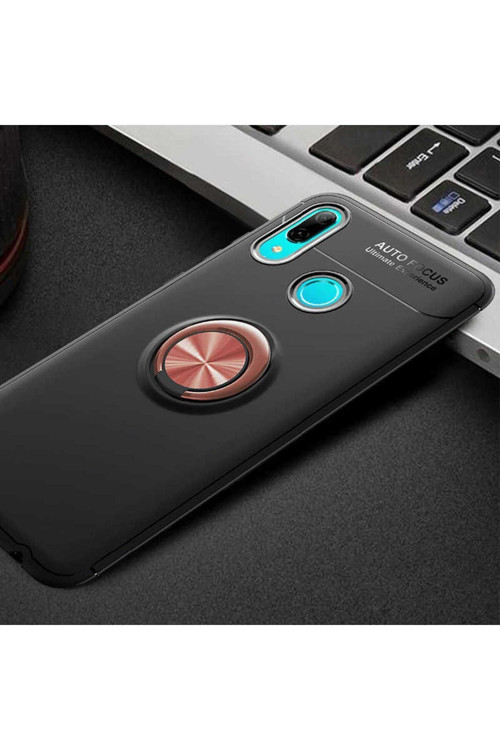 Huawei Y6 2019 Kılıf Ravel Yüzüklü Silikon Kapak