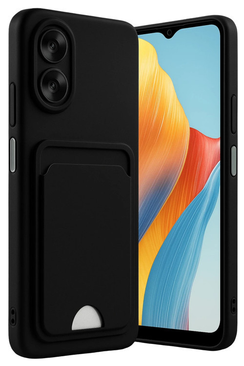 Oppo A38 Kılıf Kartlıklı Soft Silikon Azn-Kelvin