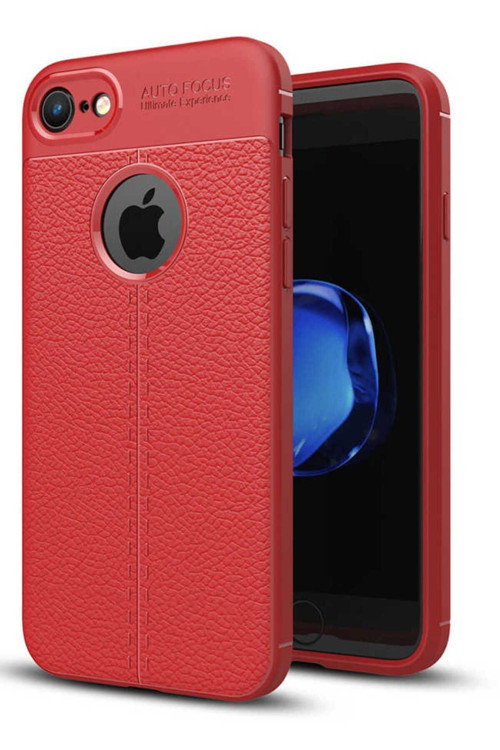 Apple İphone 7 Kılıf Deri Görünümlü Silikon Zr-Niss