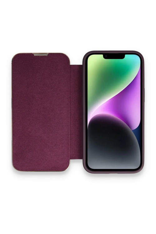 Apple İphone 14 Kılıf Dolpin İnce Şık Tasarım Kapaklı Kılıf