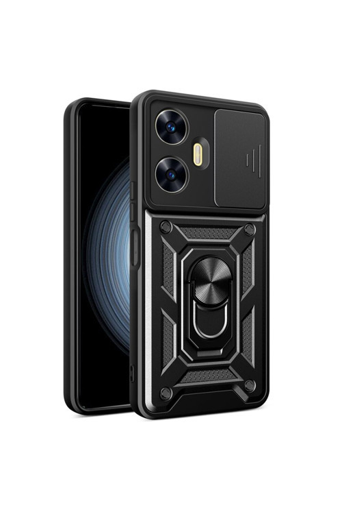 Realme C55 Uyumlu Kılıf Kamera Korumalı Standlı Zr-Srvega