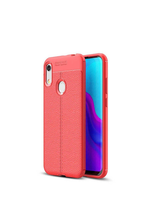 Huawei Y6S 2019 Kılıf Deri Görünümlü Silikon Zr-Niss