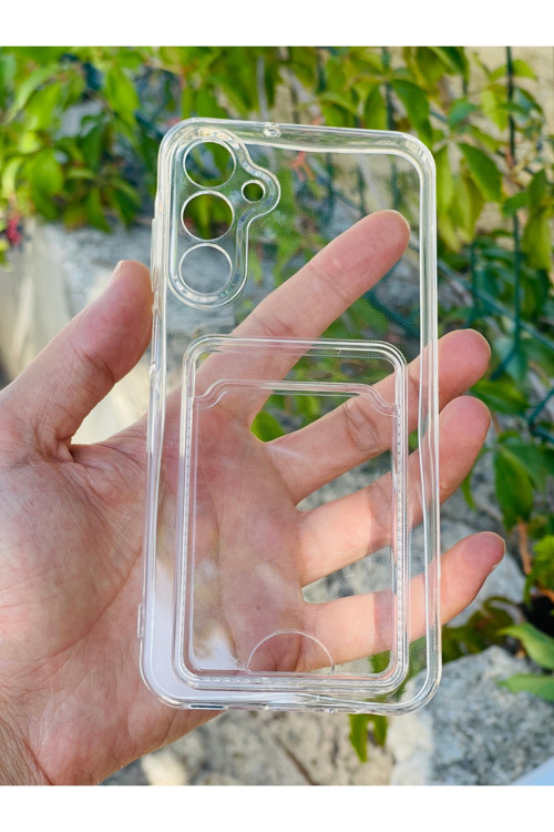 Samsung Galaxy A25 Kılıf Şeffaf Kartlıklı Silikon Azn-Setrakart