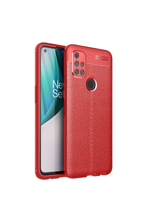 One Plus Nord N10 5G Kılıf Deri Görünümlü Silikon Zr-Niss